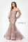 Prom Dresses Mermaid Long Formal Lace Applique Sequin Dress Rum Pink
