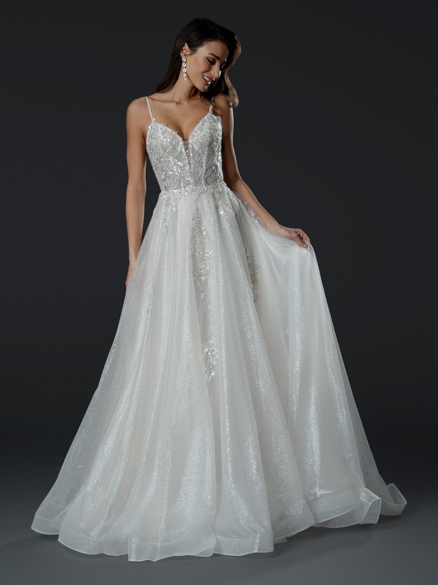 Stella Couture 24568 Long Bridal A Line Wedding Dress