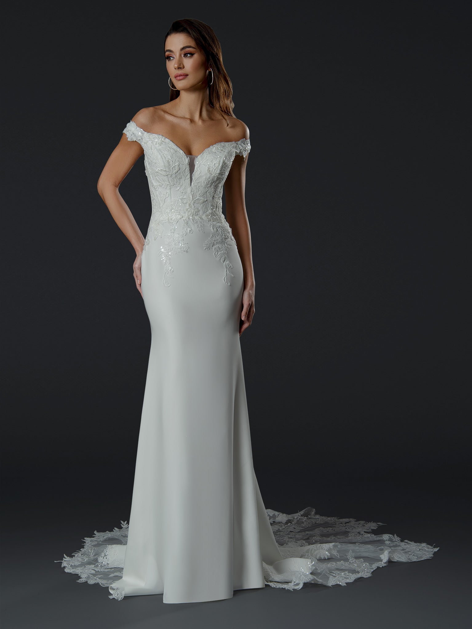Stella Couture 24575 Long Bridal Wedding Mermaid Dress