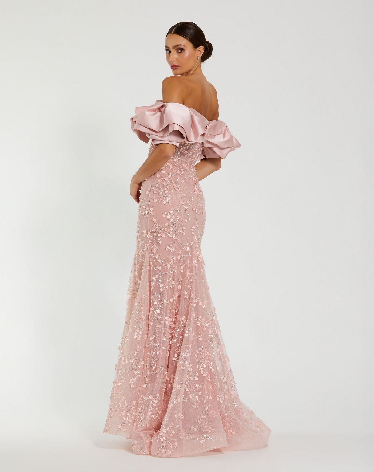 Mac Duggal 21033 Prom Long Formal Beaded Applique Mermaid  Dress