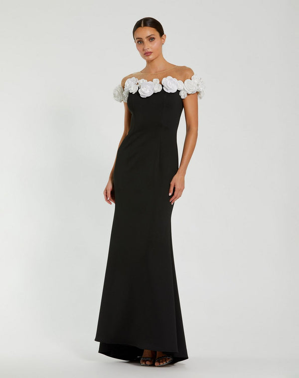 Formal Evening Dress Long Fitted Mac Duggal 21041
