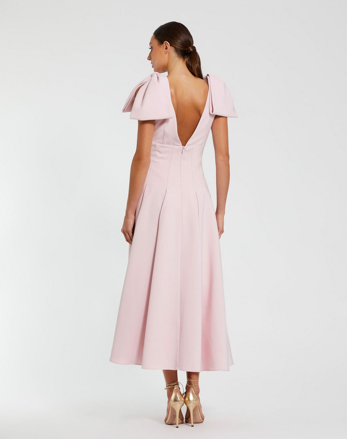 Mac Duggal 21046 Fitted Evening Formal Midi Dress