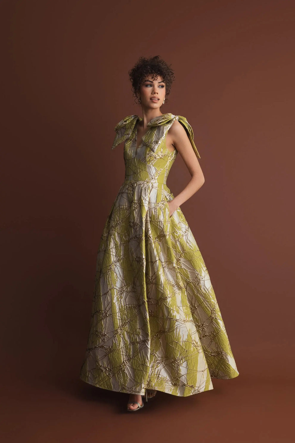 Long Formal Dress Prom A Line Evening Mac Duggal 21053