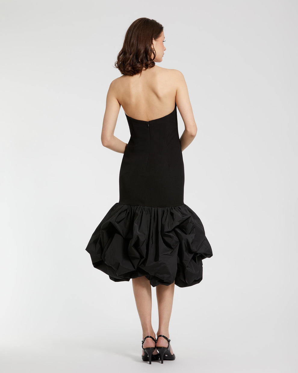 Mac Duggal 21061 Short Cocktail Ruffle Midi Length Dress