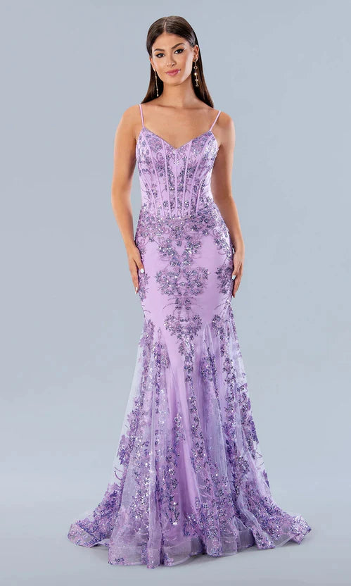 Prom Dresses Long Formal Glitter Prom Dress Lilac