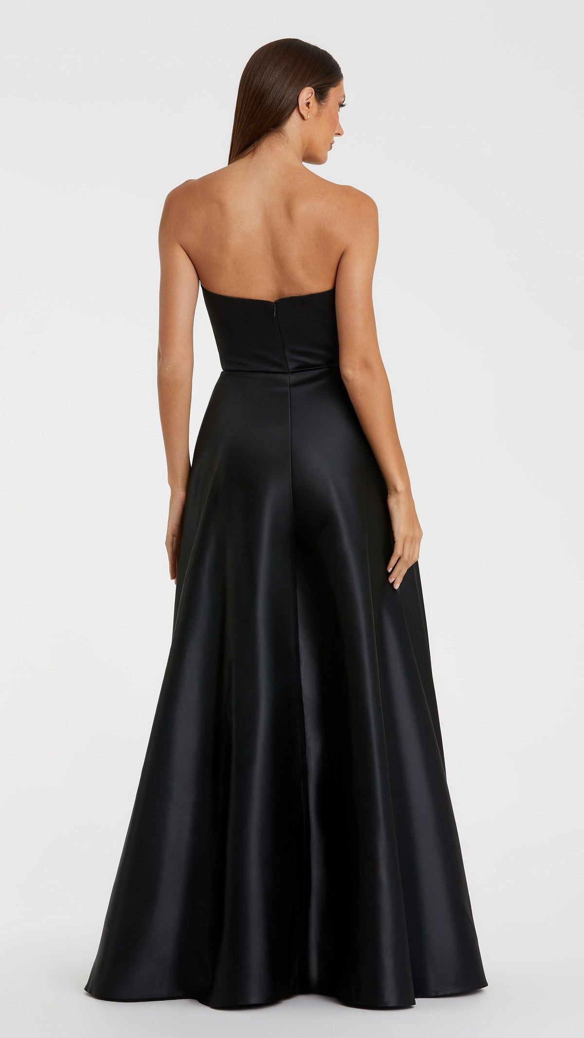 Mac Duggal style 21074 in Black Multi, back view