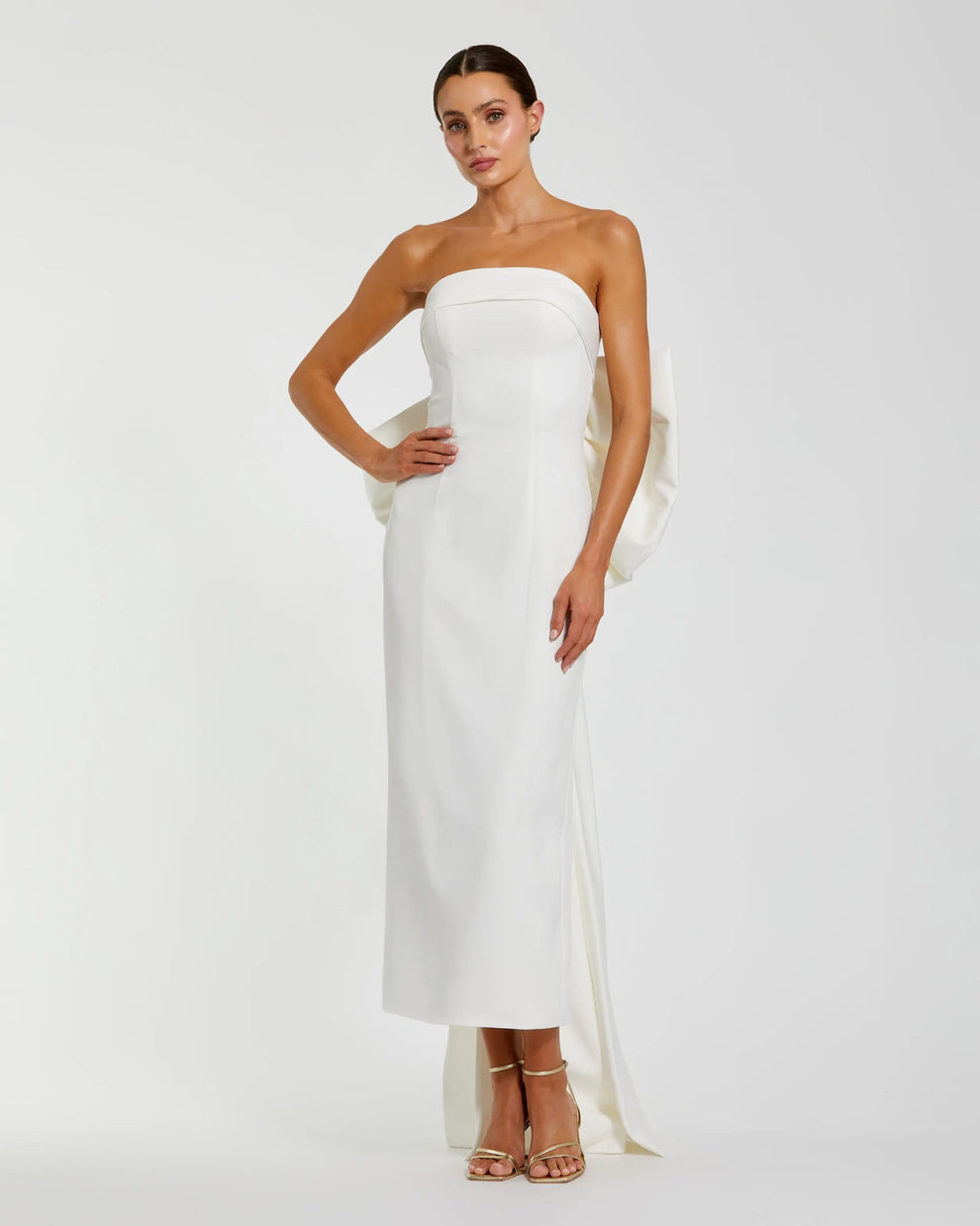 Prom Dresses Long Formal Fitted Evening Prom Dress Mac Duggal 21108 Ivory