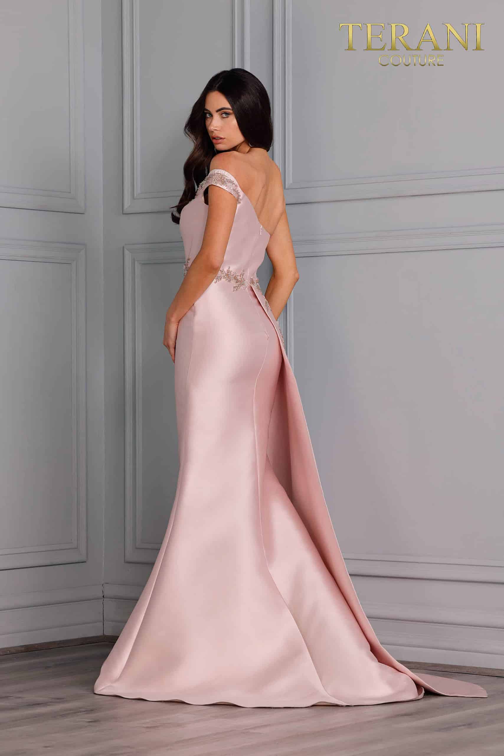 Terani Couture Striking Strapless Evening Gown 1921E0136 - The Dress Outlet