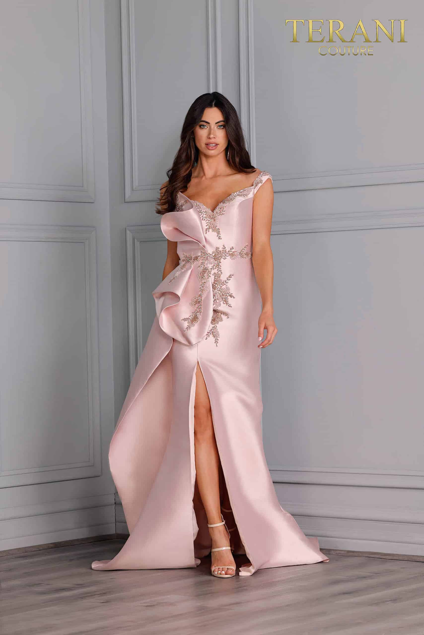 Terani Couture Striking Strapless Evening Gown 1921E0136 - The Dress Outlet