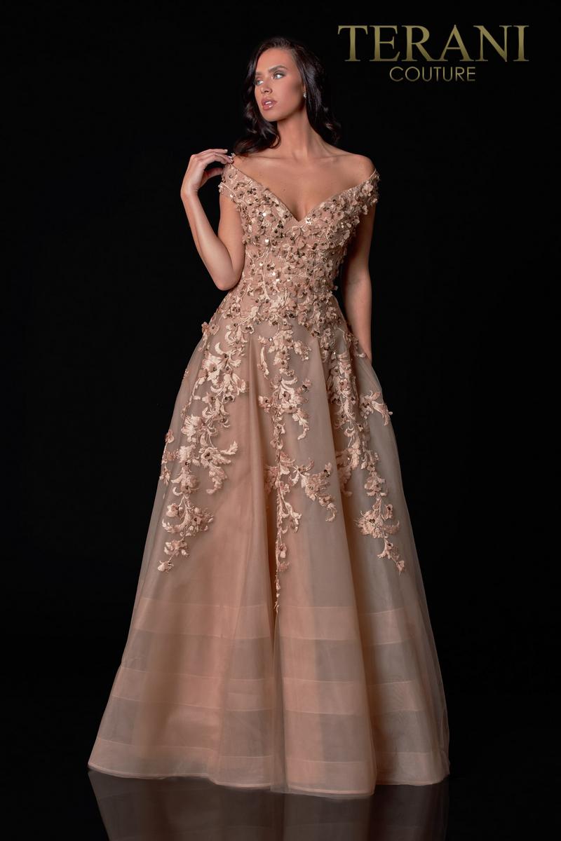 Terani Couture Formal Evening Long Dress 2111M5265D - The Dress Outlet