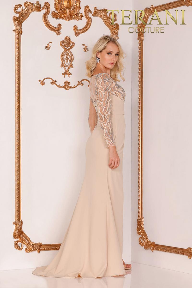 Terani Couture Formal Long Sleeve Dress 2111M5266 - The Dress Outlet