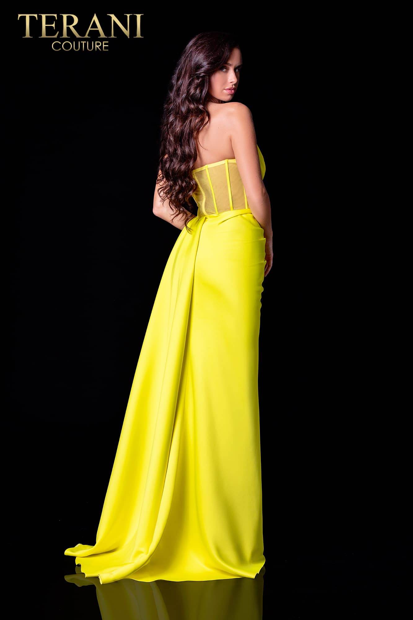 Terani Couture Long Strapless Prom Dress 2111P4020 - The Dress Outlet