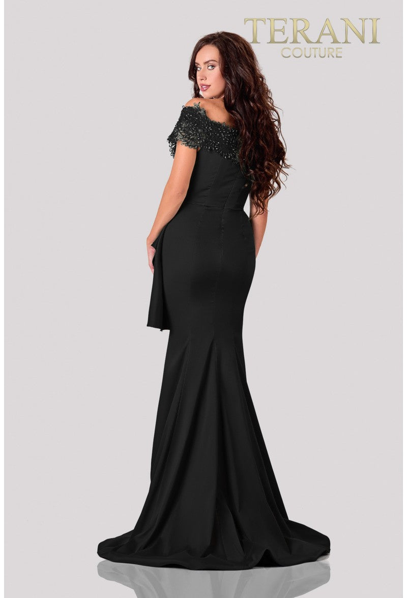 Terani Couture 2111M5255 Black 14 Sale