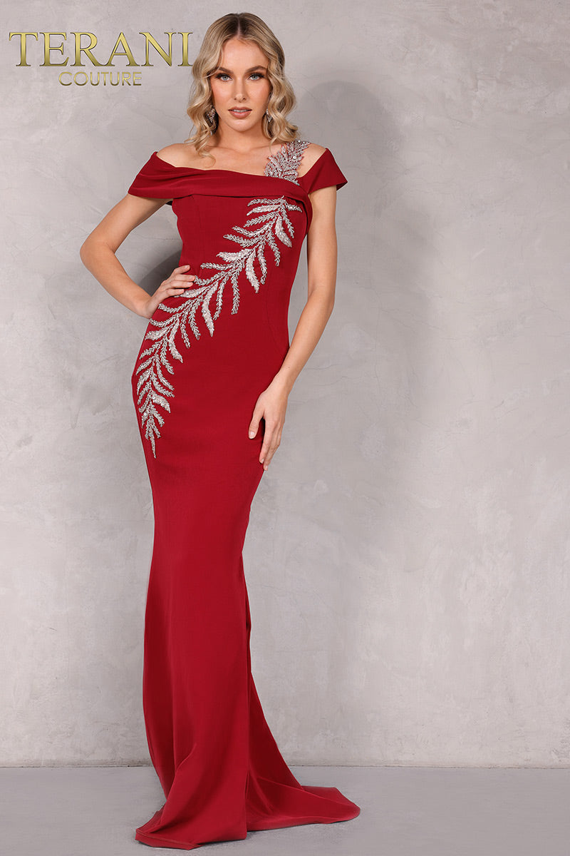 Terani Couture 2111M5289 Sleek Long Mother Of The Bride Dress