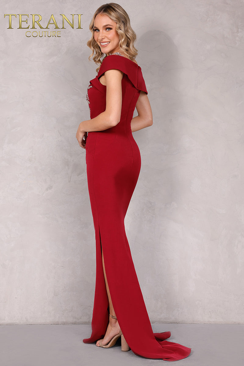 Terani Couture 2111M5289 Sleek Long Mother Of The Bride Dress