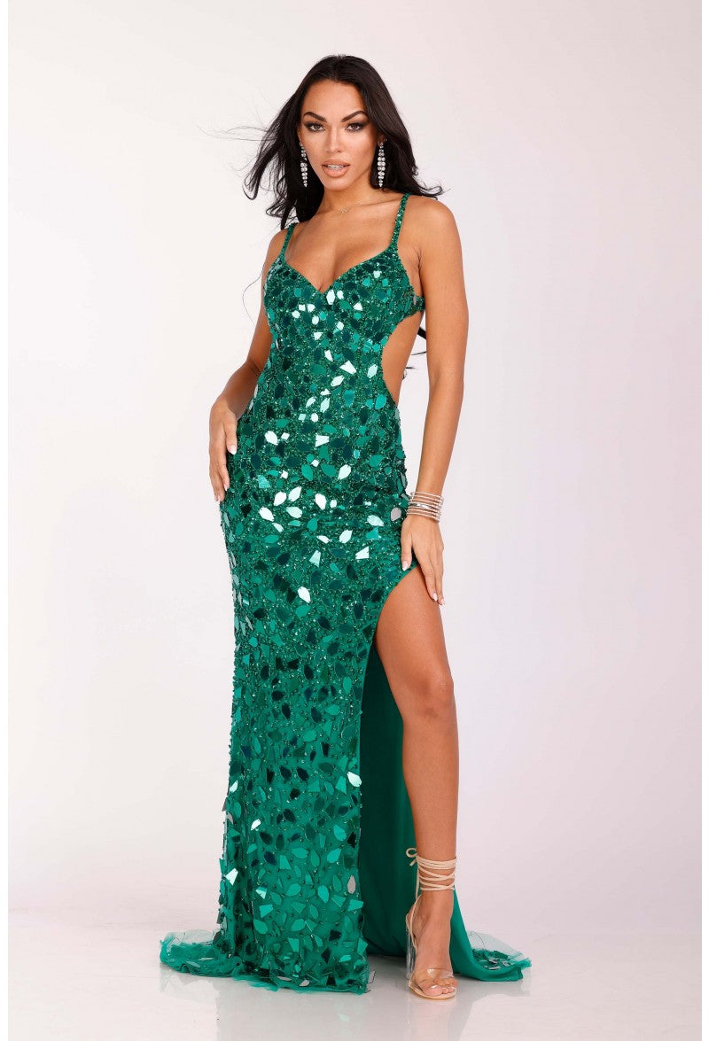 Terani Couture 2111P4064 Long Formal Sexy Prom Dress