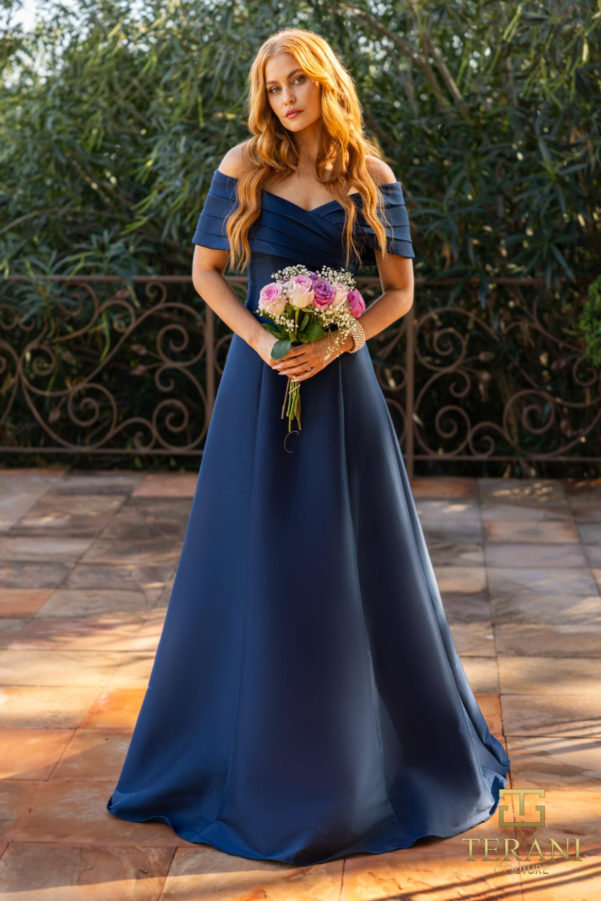 Formal Dresses Formal A Line Long Prom Dress Navy