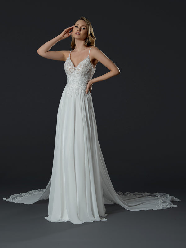 Long A Line Wedding Dress