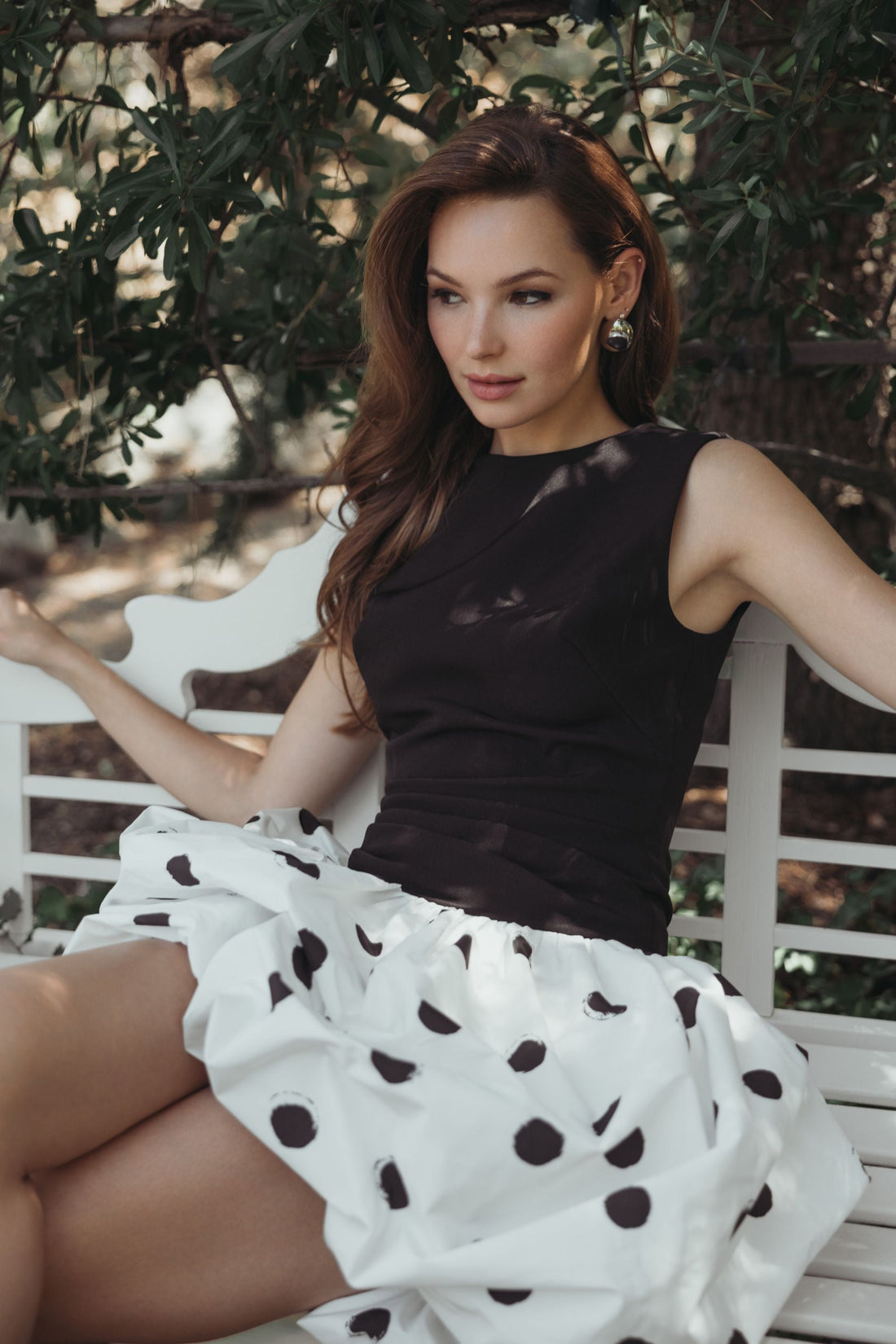 Mac Duggal 21150 Short Cocktail Polk Dot Mini Dress