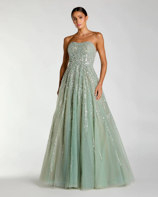 Sequin Long Formal Ball Gown Prom Dress Mac Duggal 21179
