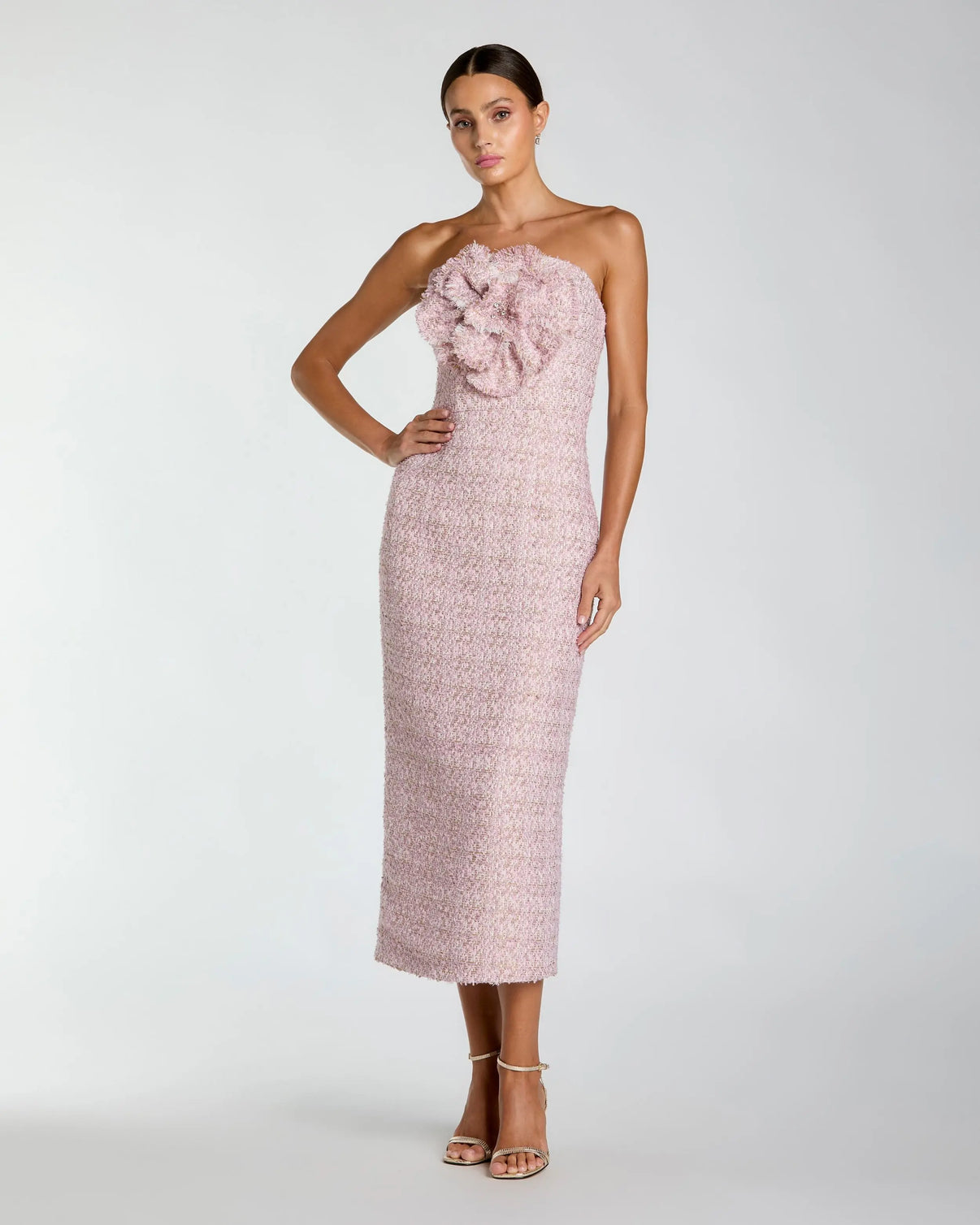 Strapless Sequin Midi Cocktail Dress by Mac Duggal 21220 – The Dress Outlet