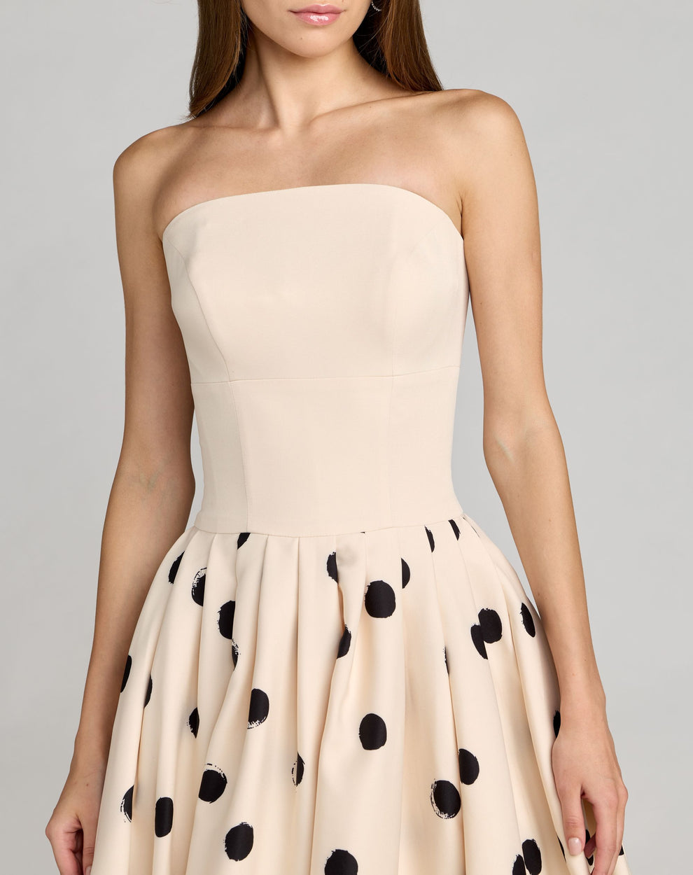 Cocktail Dresses Short Print A Line Midi Cocktail Dress Mac Duggal 21234 Ecru Multi