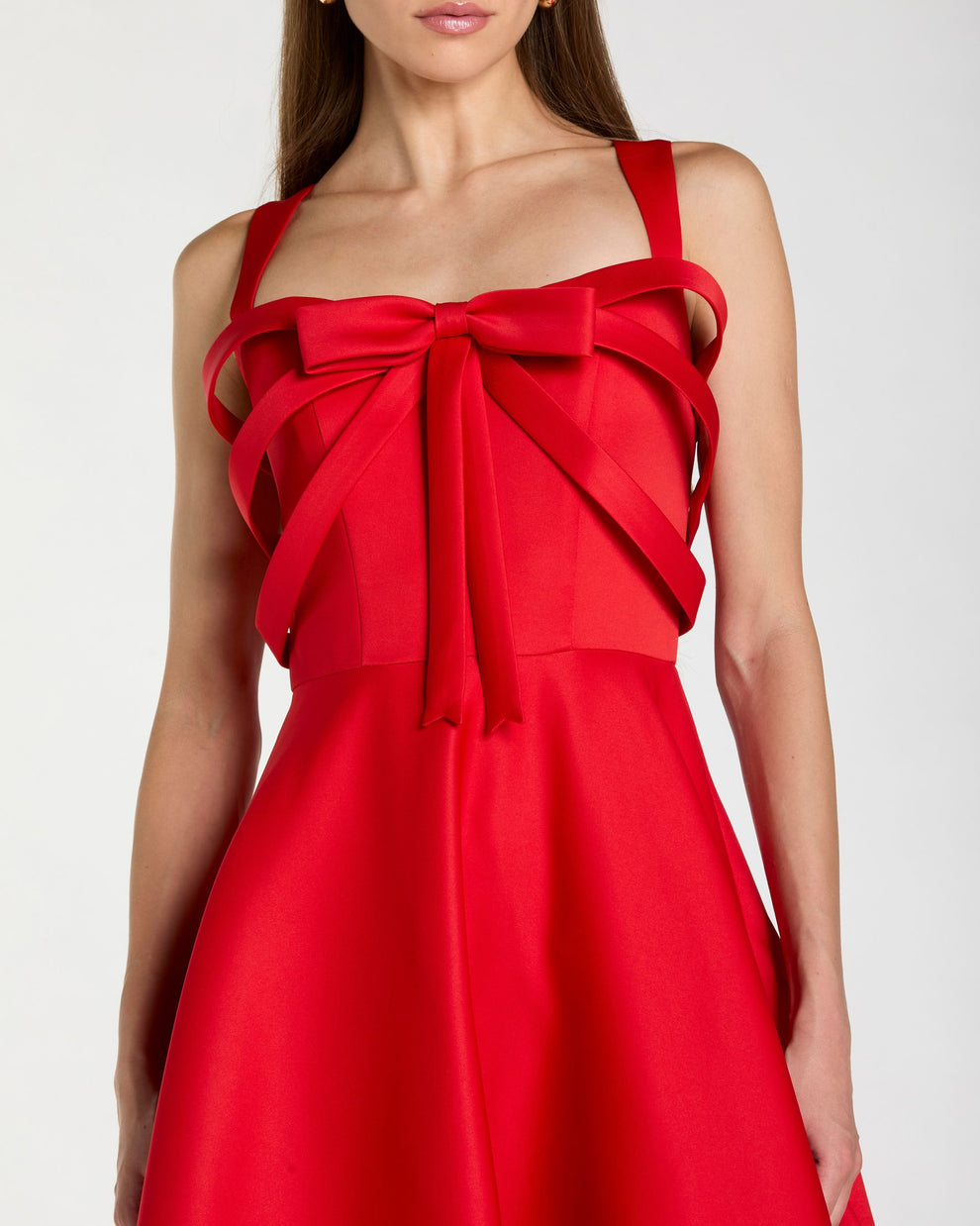 Cocktail Dresses A Line Short Tea Length Cocktail Dress Mac Duggal 21247 Red