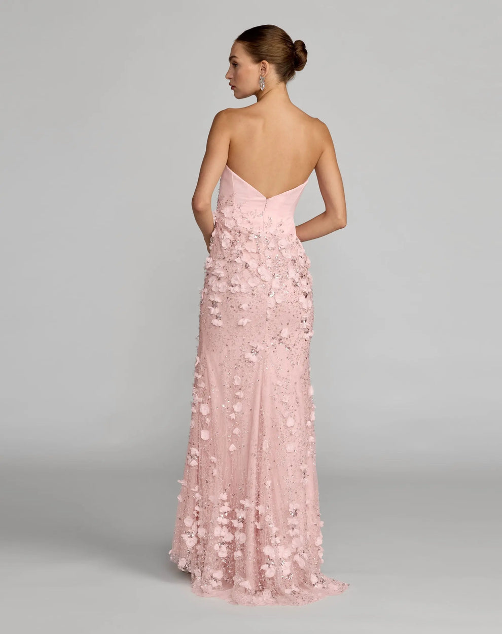 Sweetheart Long Embellished Prom Dress by Mac Duggal 21261 in Blush