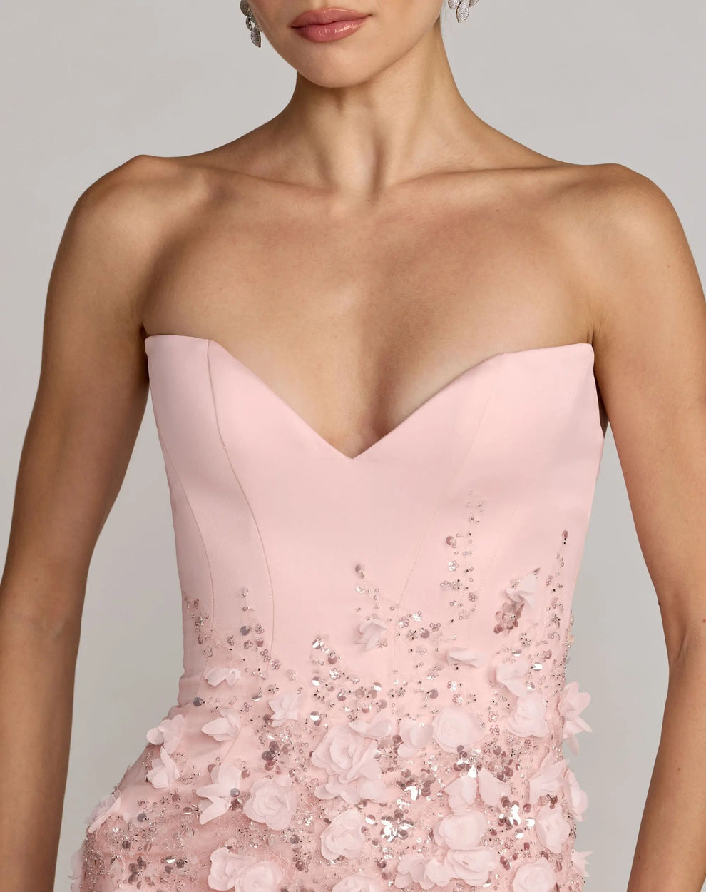 Sweetheart Long Embellished Prom Dress by Mac Duggal 21261 in Blush