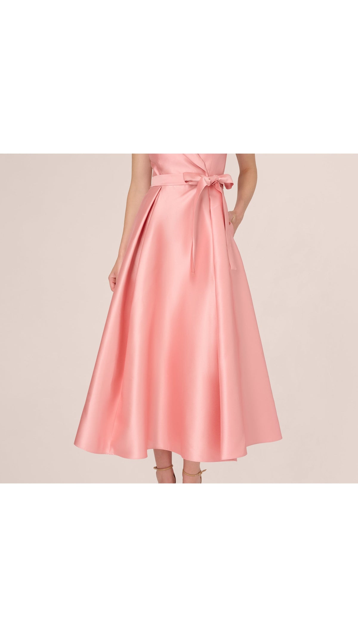 Adrianna Papell Sleeveless Mikado Suit Dress 212631