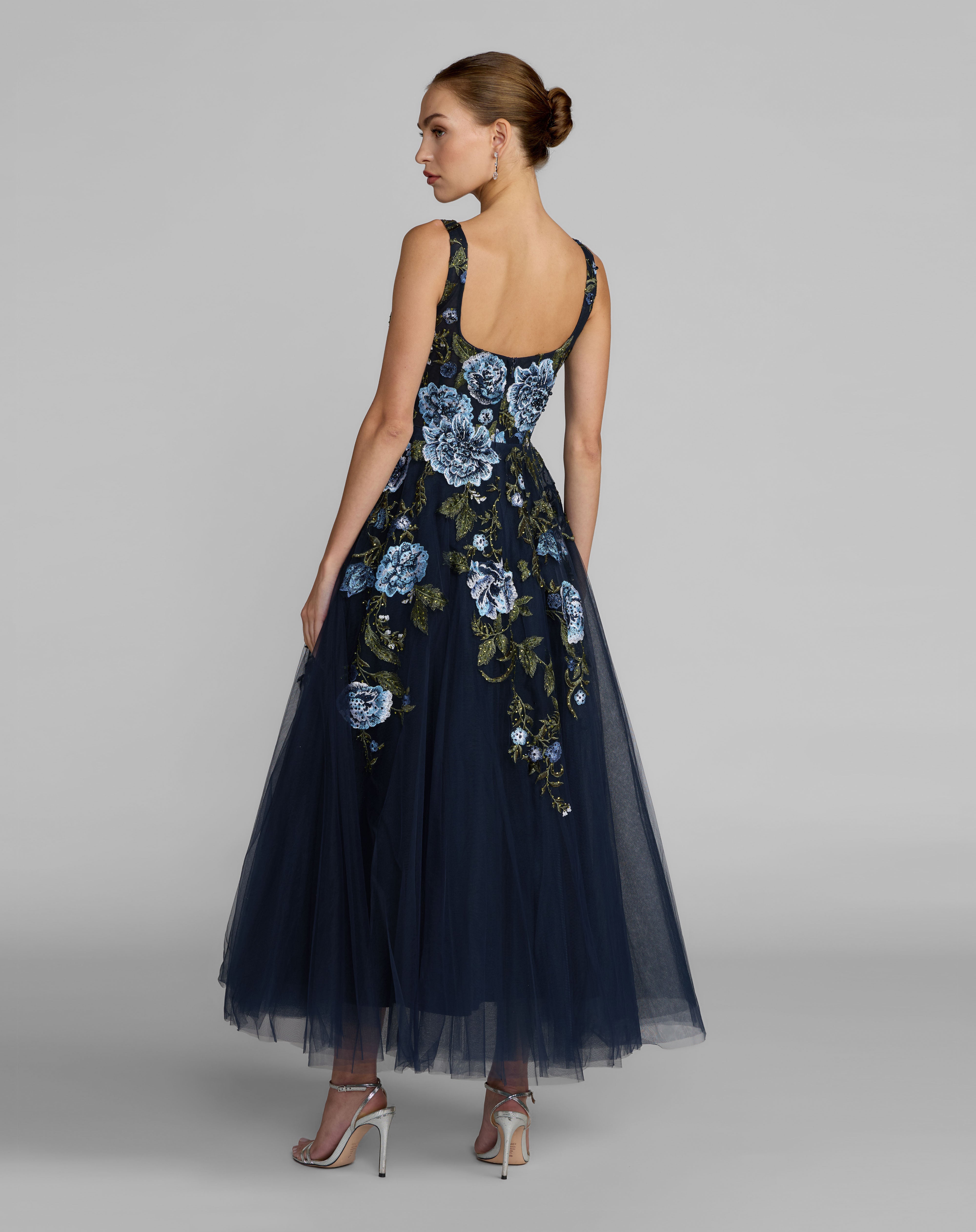 Square Floor-Length Tulle Cocktail A-Line Mac Duggal 21295