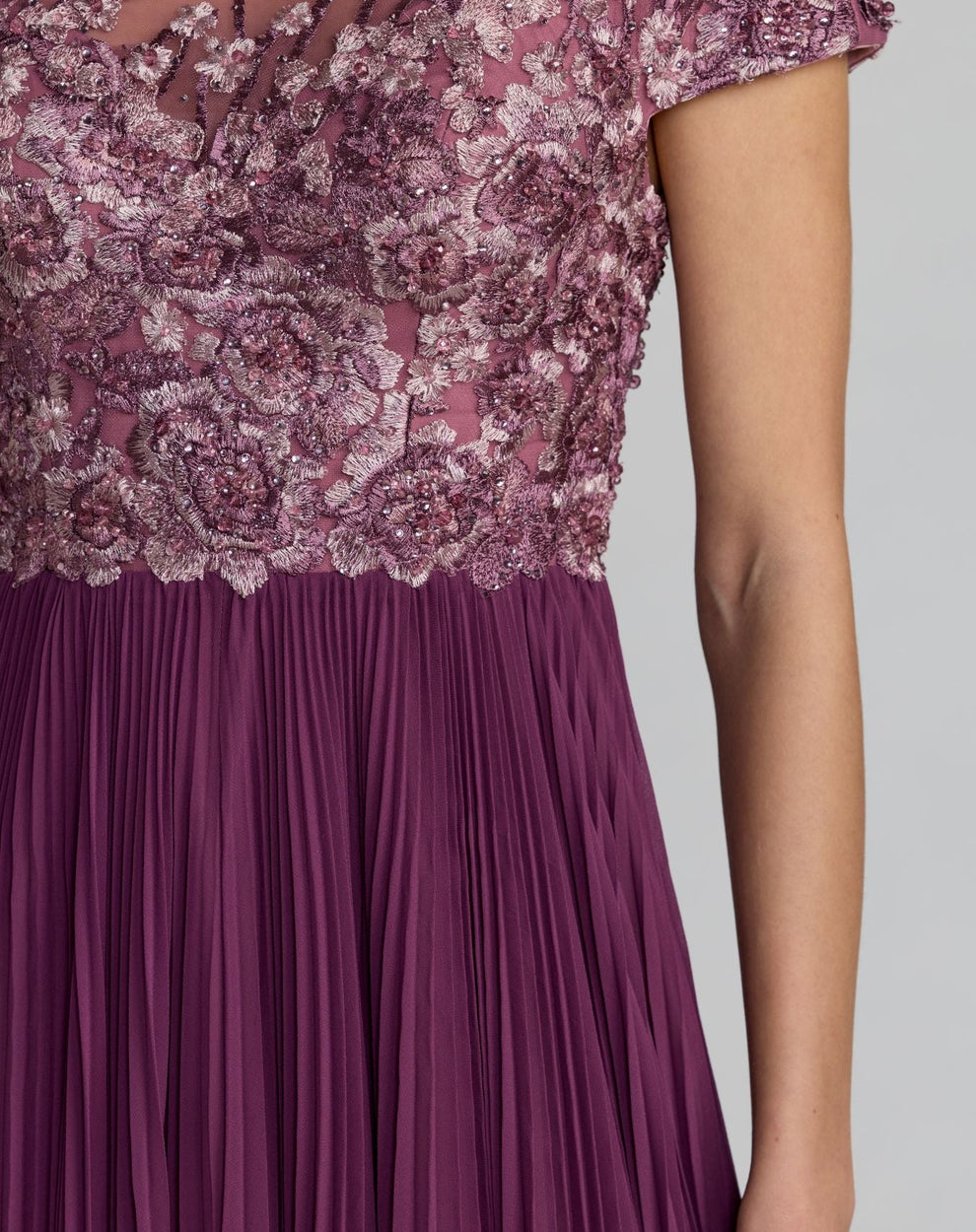 Illusion Floor-Length Chiffon Evening A-Line Mac Duggal 21334