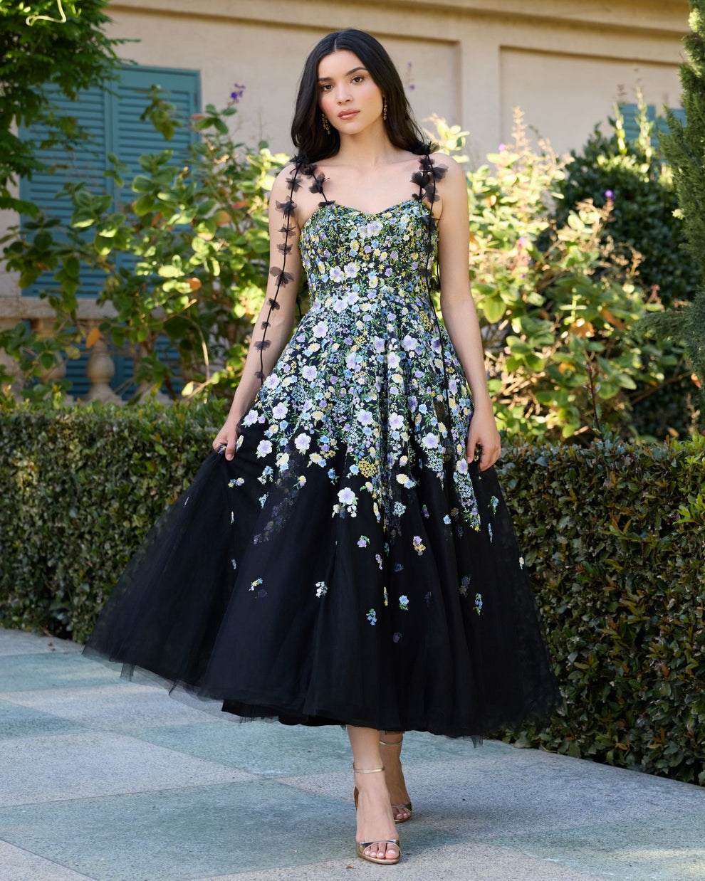 Sweetheart Floor-Length Tulle Occasion A-Line Mac Duggal 21356