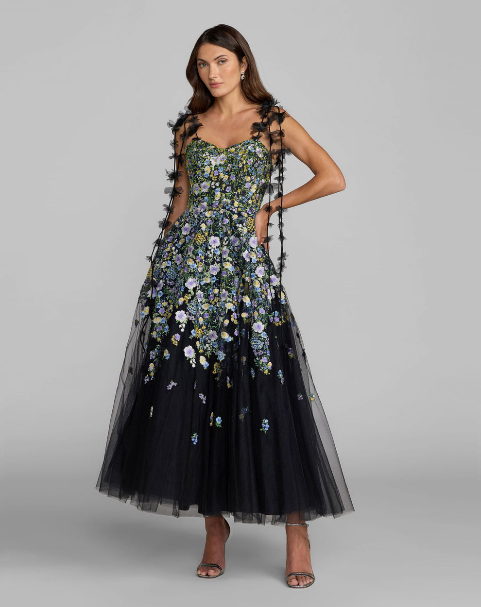 Sweetheart Floor-Length Tulle Occasion A-Line Mac Duggal 21356