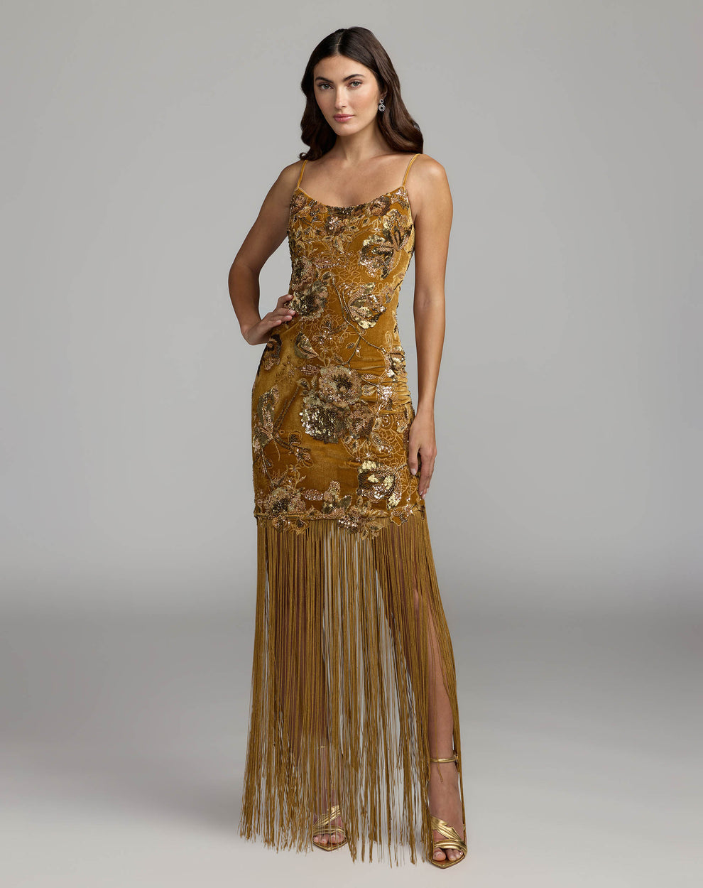 Scoop Floor-Length Sequin Evening Mermaid Mac Duggal 21486