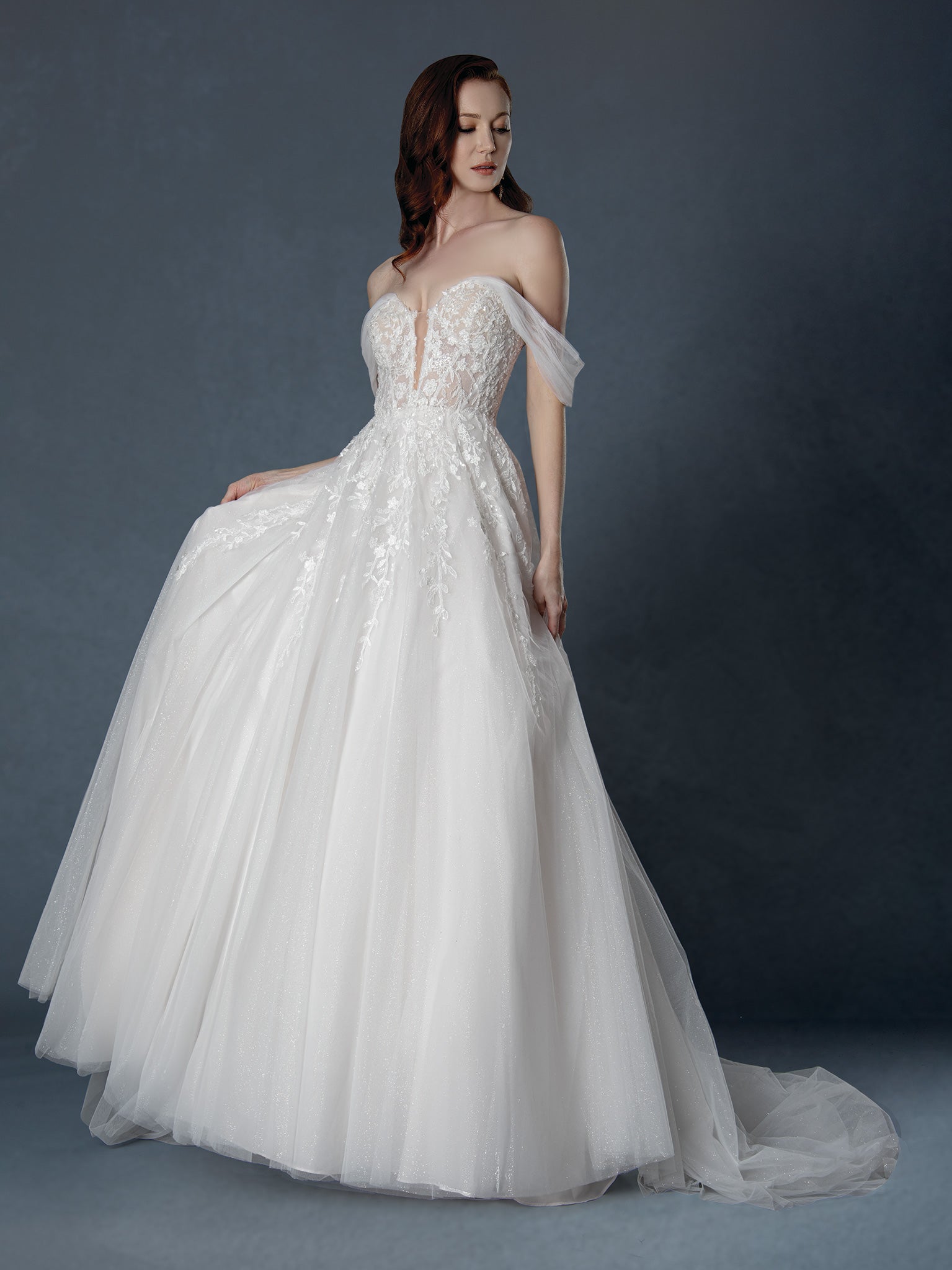 Wedding Dresses Long Bridal Wedding A Line Dress Stella Couture 25528 Off White