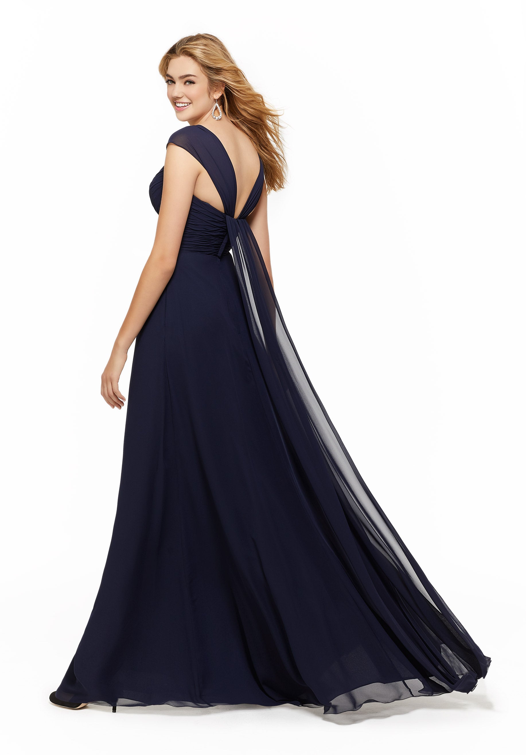 Formal Dresses Long Evening Formal Dress MGNY Madeline Gardner New York 21647 Navy