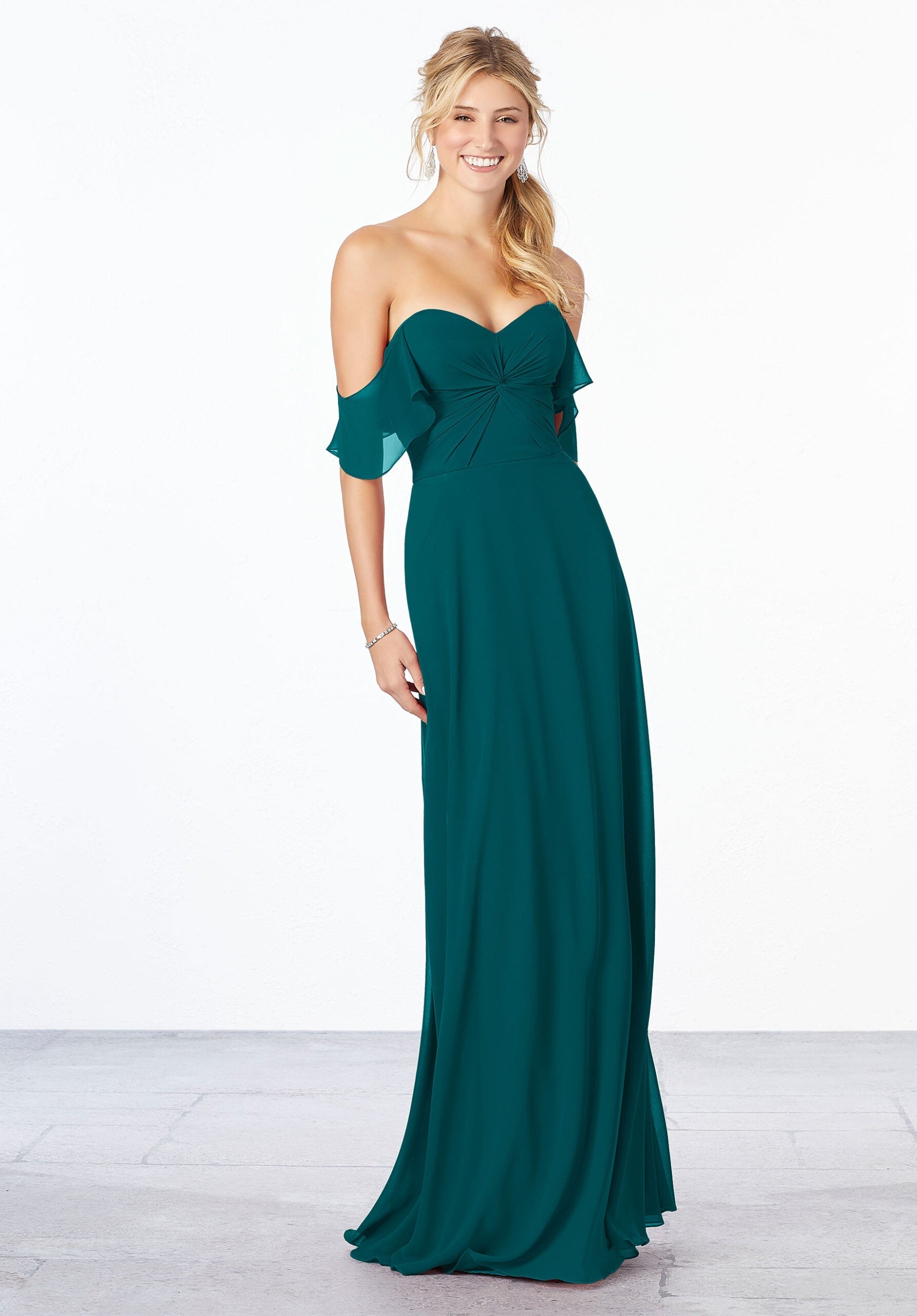 Formal Dresses A Line Evening Long Formal Dress MGNY Madeline Gardner New York 21651 Teal