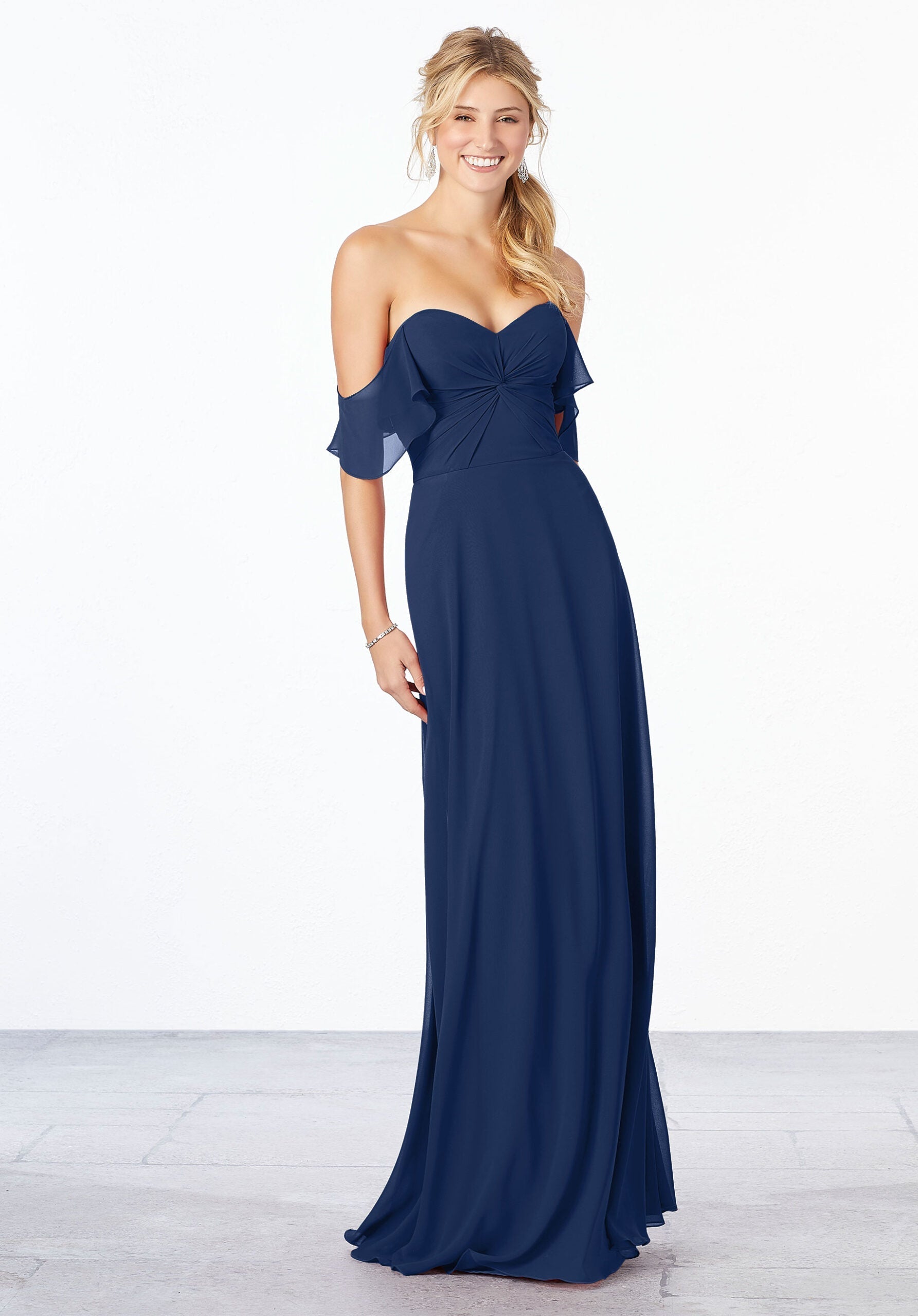 Formal Dresses A Line Formal Evening Long Dress MGNY Madeline Gardner New York 21651 Sapphire