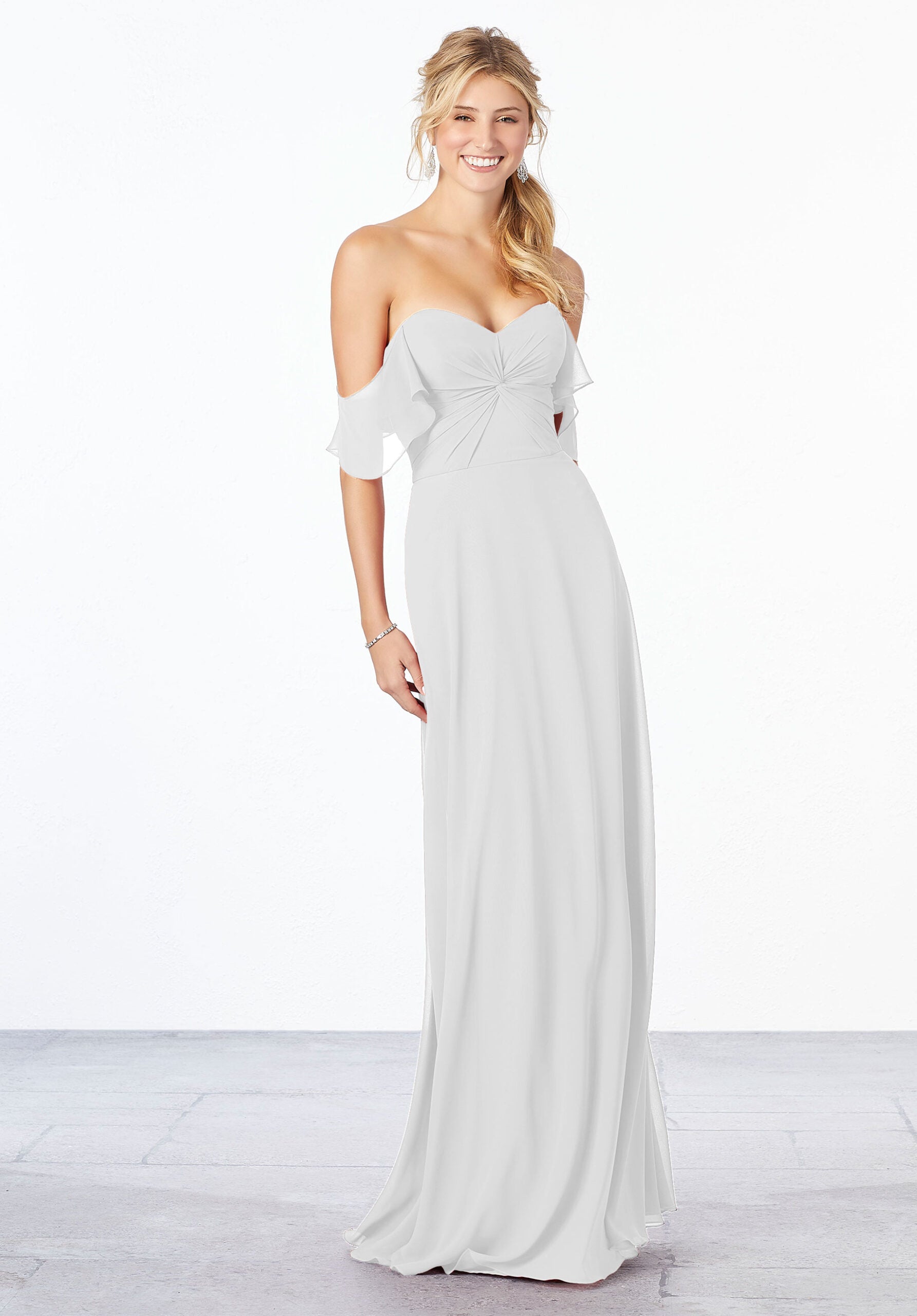 Wedding Dresses Long Bridal A Line Wedding Dress MGNY Madeline Gardner New York 21651 White