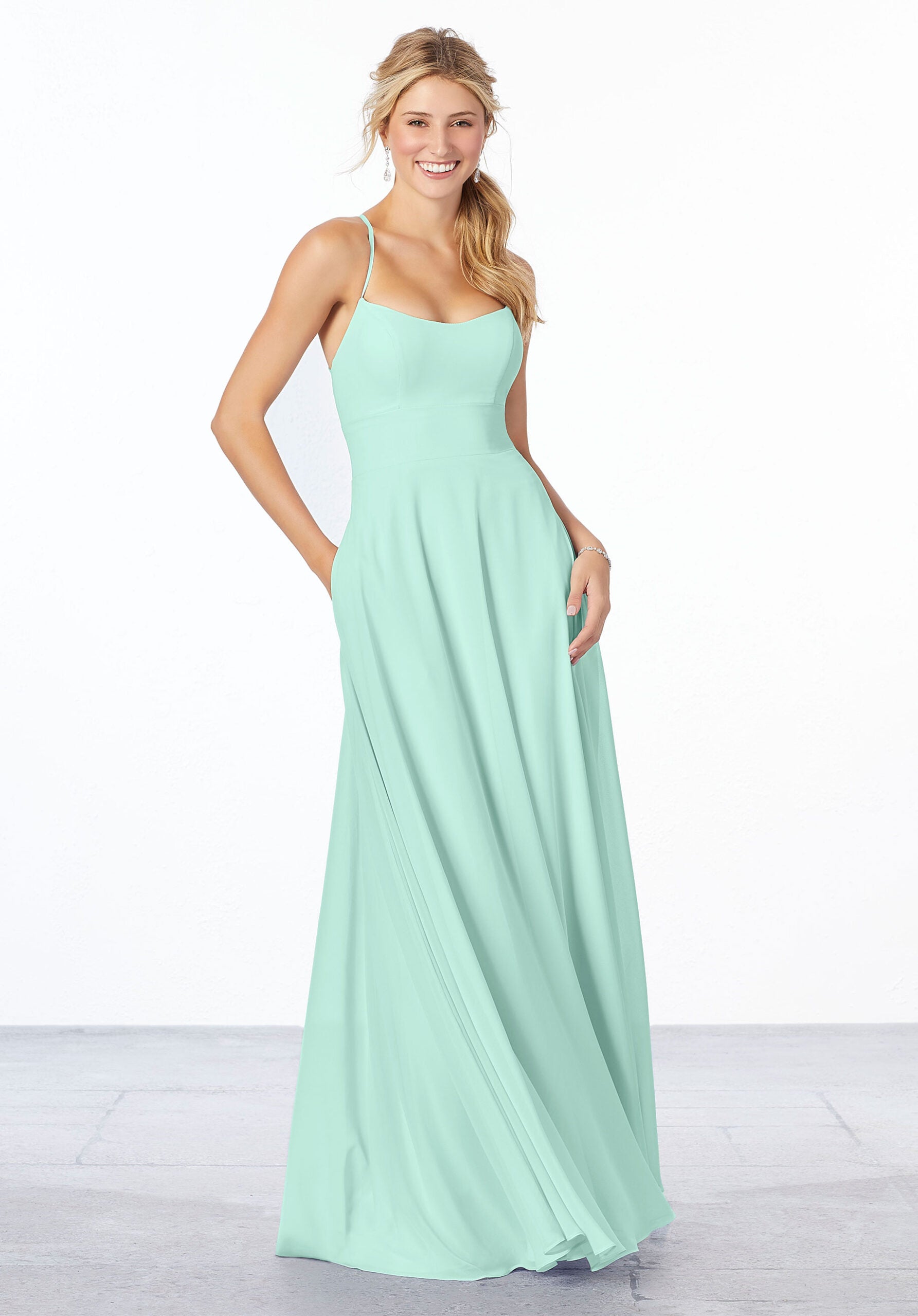 Formal Dresses Long A Line Formal Dress MGNY Madeline Gardner New York 21655 Mint