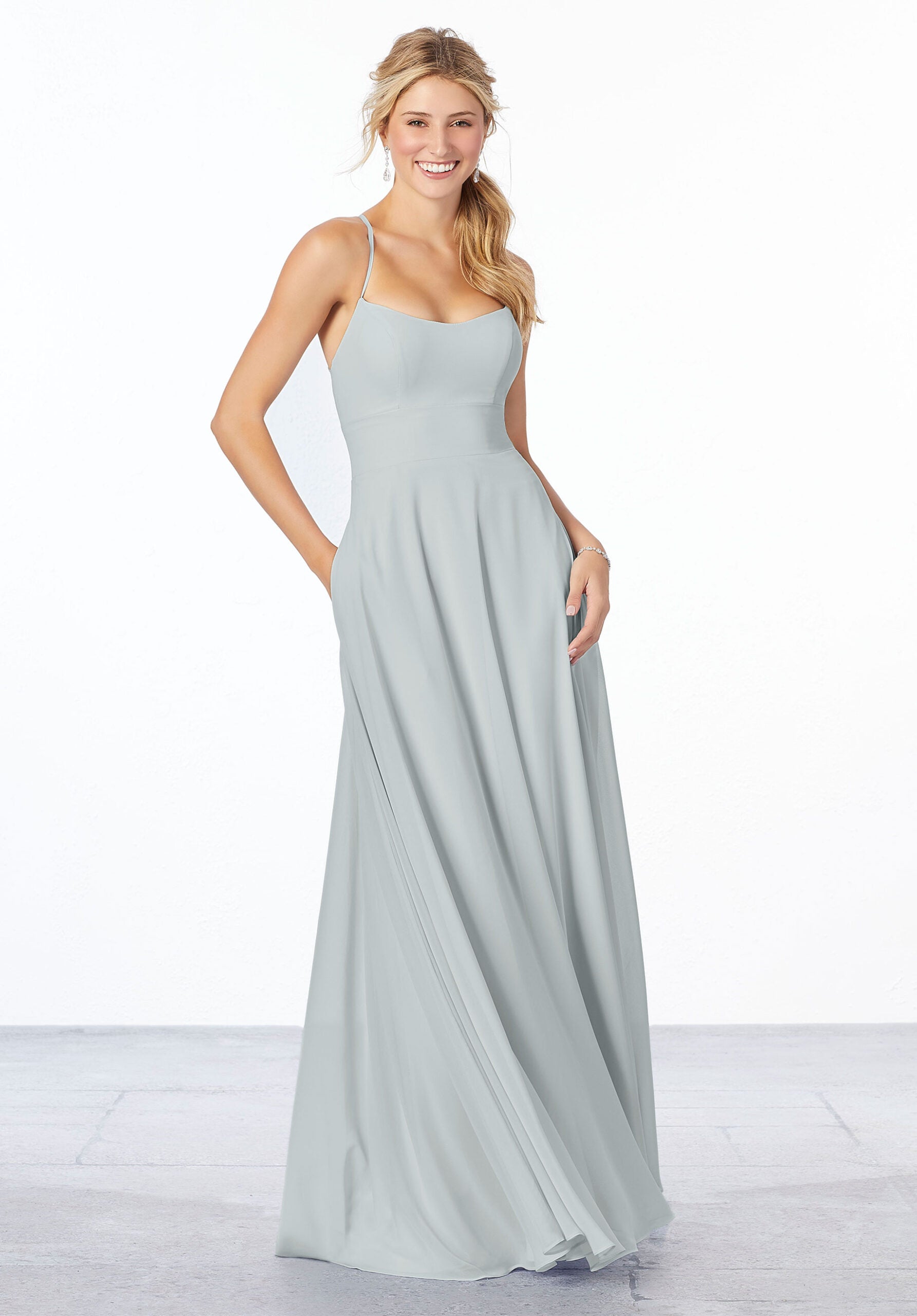 Formal Dresses Evening Long Formal A Line Dress MGNY Madeline Gardner New York 21655 Dove