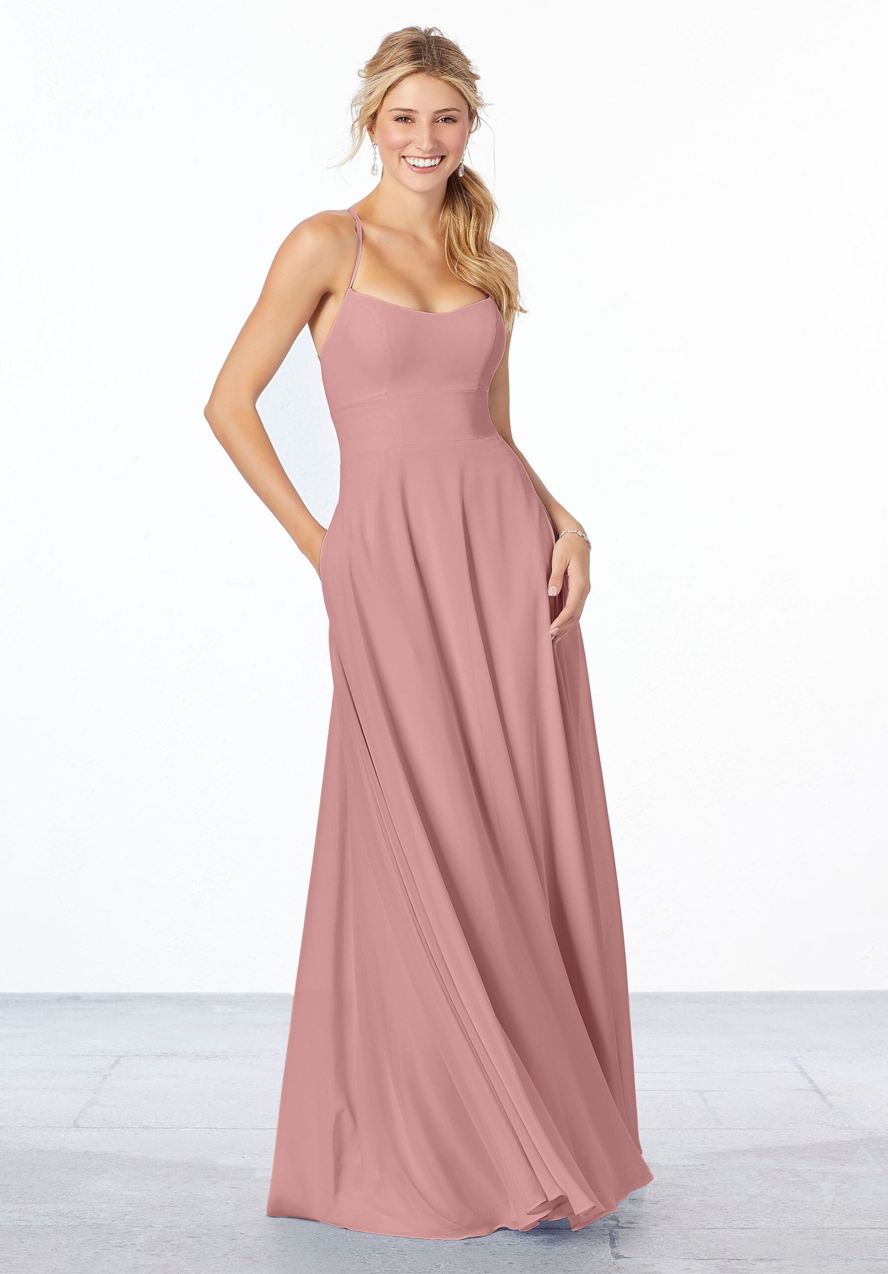 Evening Long Formal A Line Dress MGNY Madeline Gardner New York 21655 – The Dress Outlet