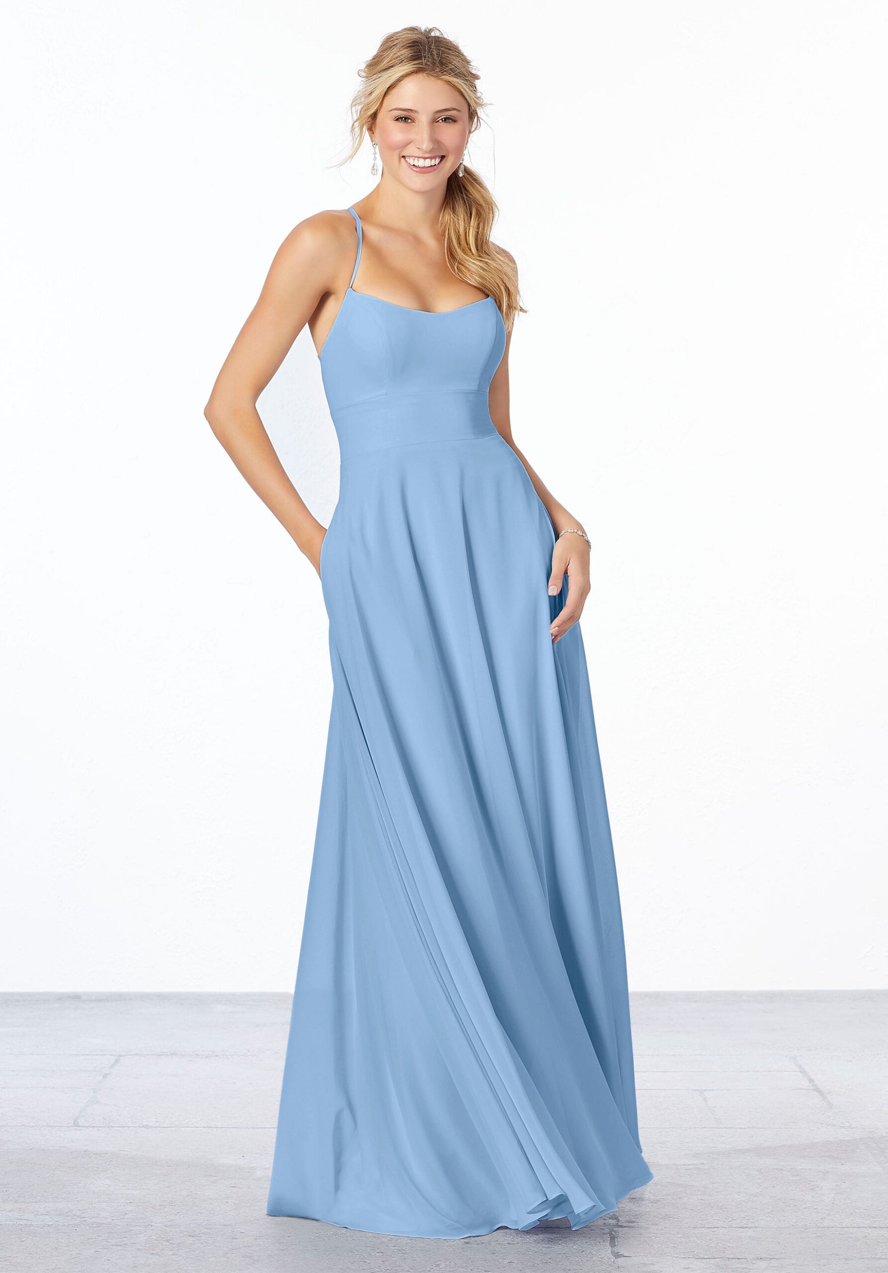 Formal Dresses Long Formal Dress MGNY Madeline Gardner New York 21655 Cornflower