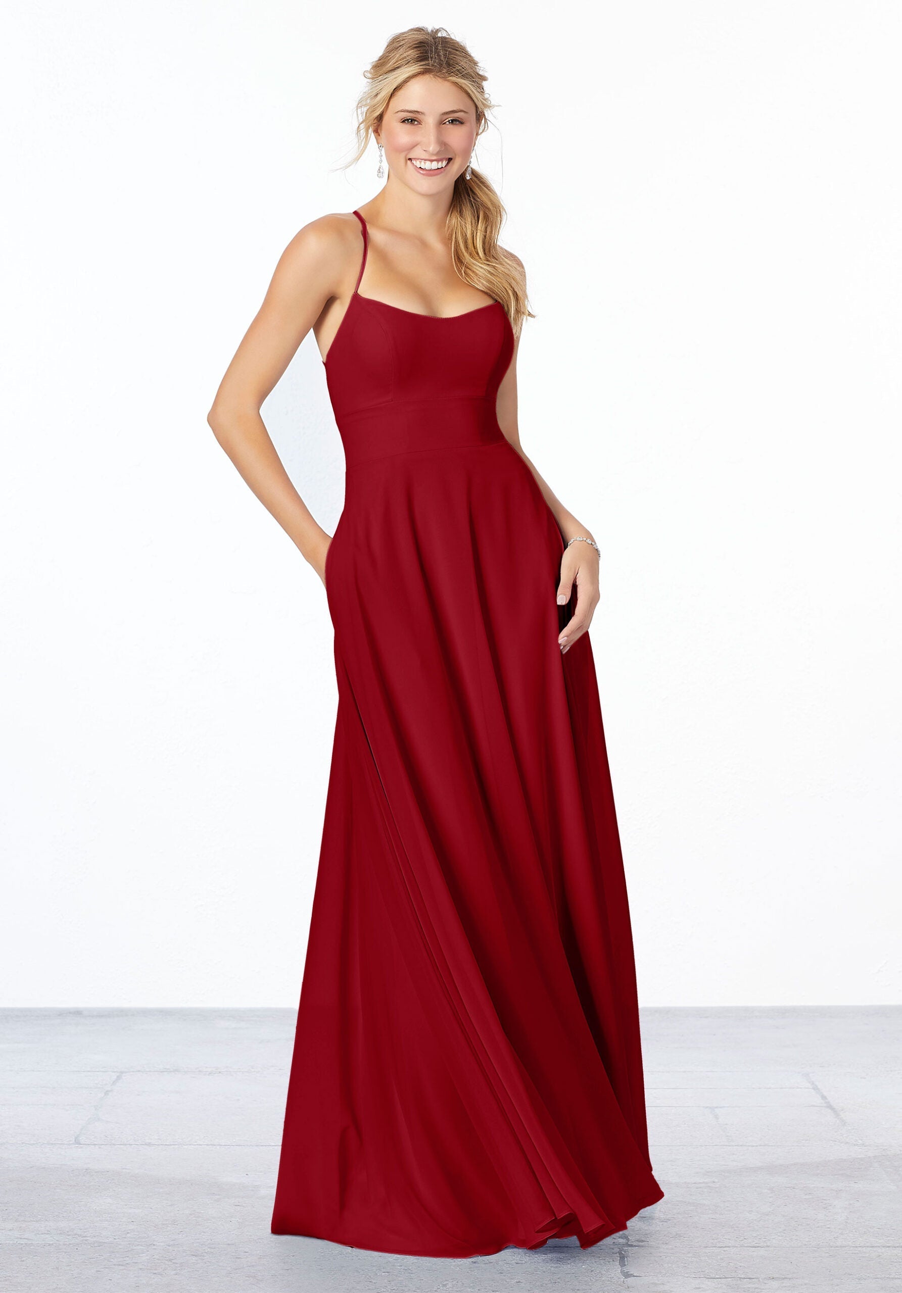 Formal Dresses Long Formal Dress MGNY Madeline Gardner New York 21655 Claret