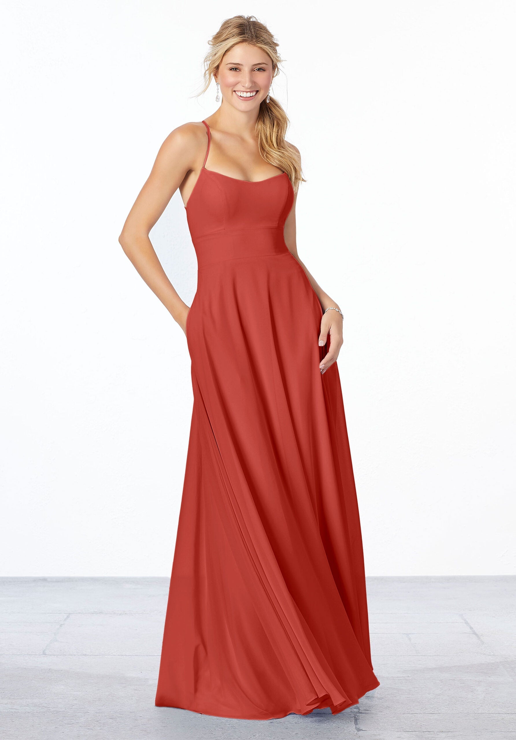 Formal Dresses Long Formal Dress MGNY Madeline Gardner New York 21655 Cinnamon