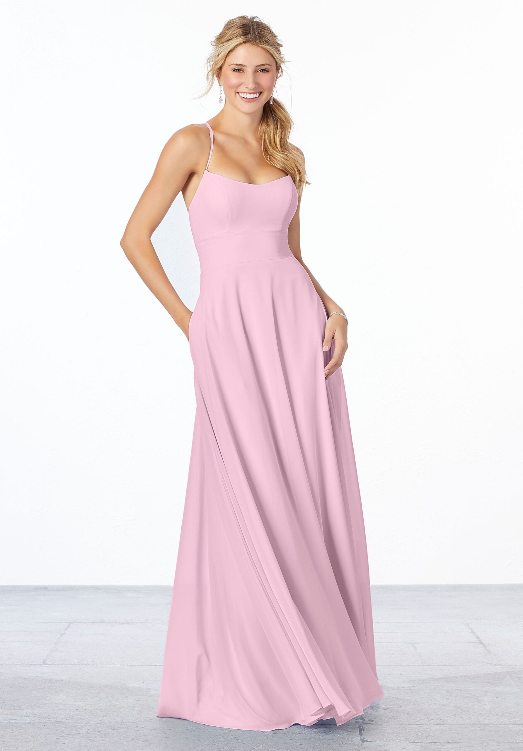 Formal Dresses A Line Evening Formal Long Dress MGNY Madeline Gardner New York 21655 Blossom