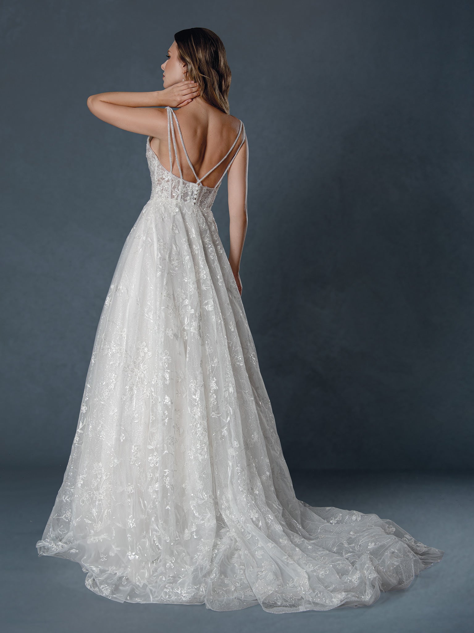 Wedding Dresses A Line Lace Long Wedding Dress Stella Couture 25526 Off White