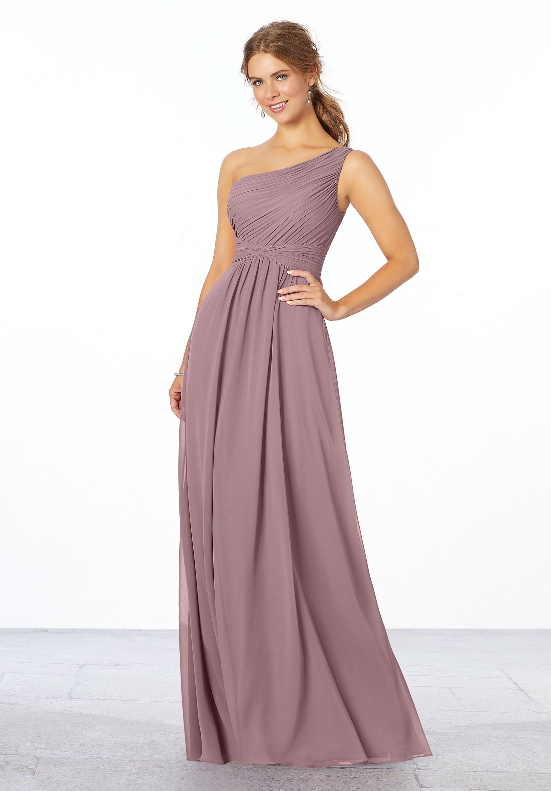 Formal Dresses Pleated Formal Long Evening Dress MGNY Madeline Gardner New York 21662 French Lilac