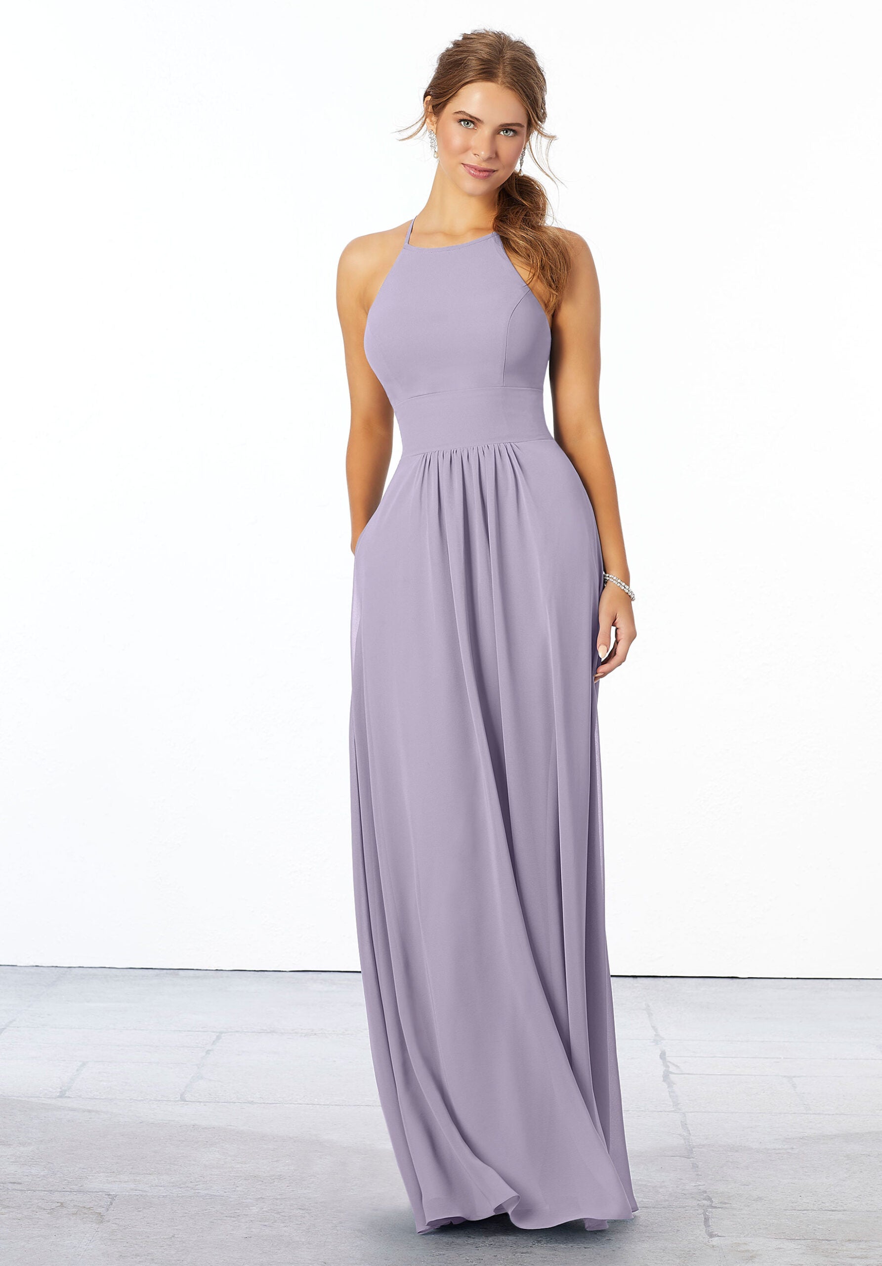 Formal Dresses Formal Evening A Line Dress MGNY Madeline Gardner New York 21666 Violet